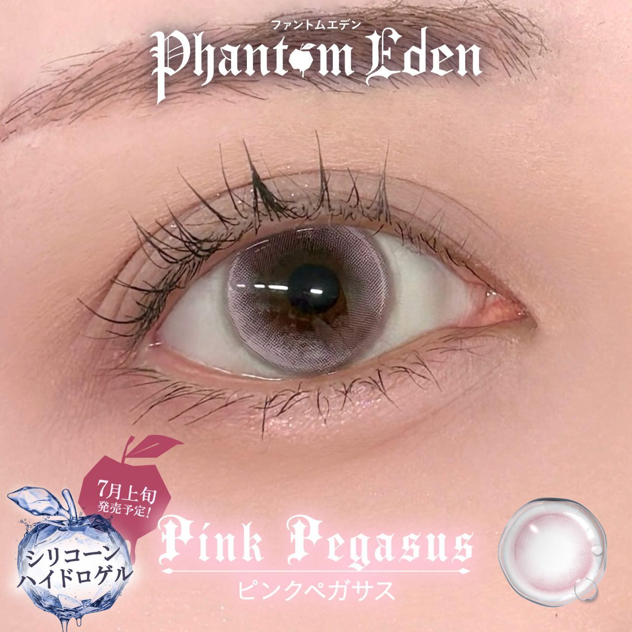 [日拋] Phantom Eden silicone hydrogel 1 Day Pink Fegasus 彩妝隱形眼鏡｜每盒10片