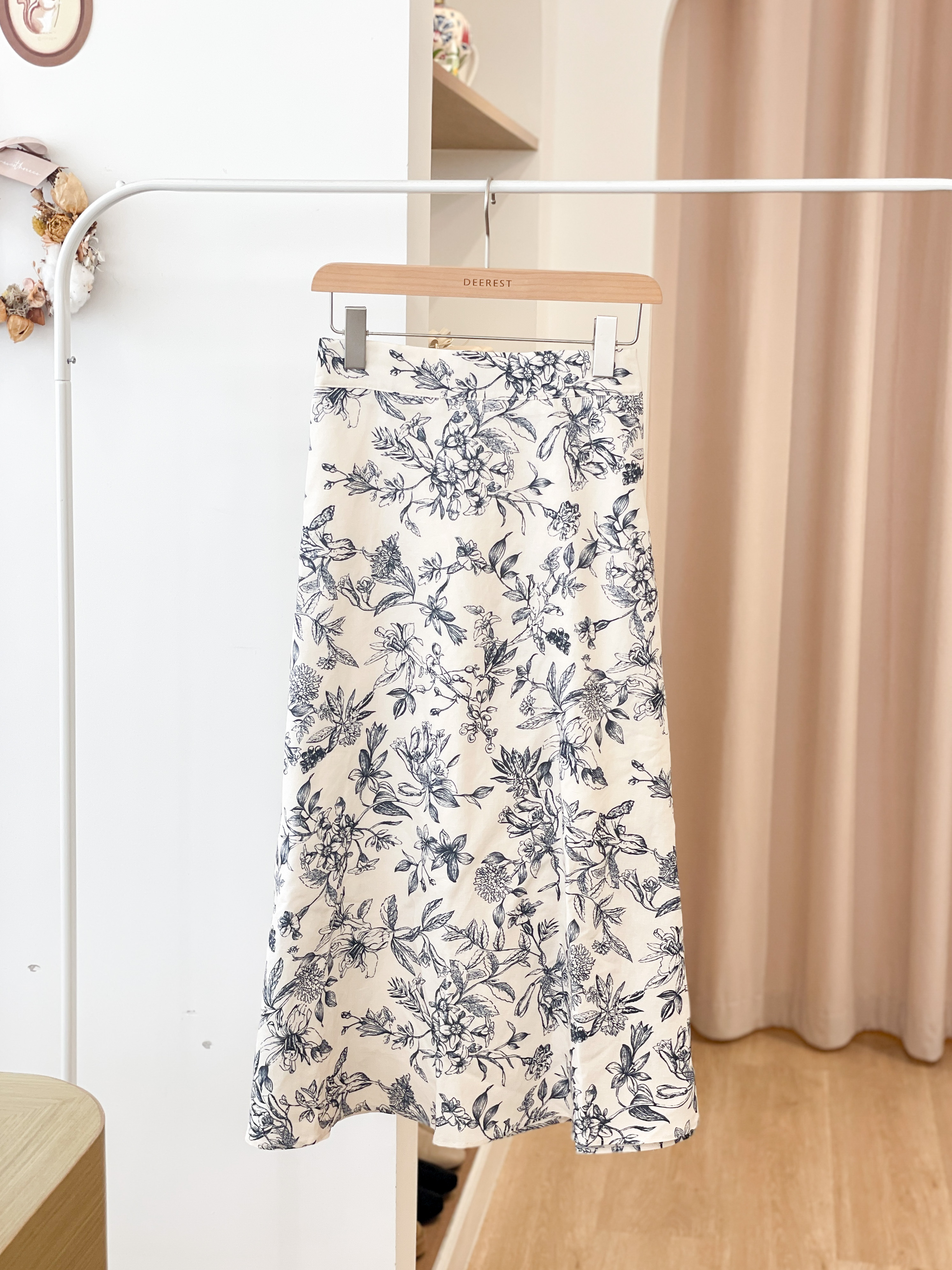 SK621 Toile de Jouy Long Skirt