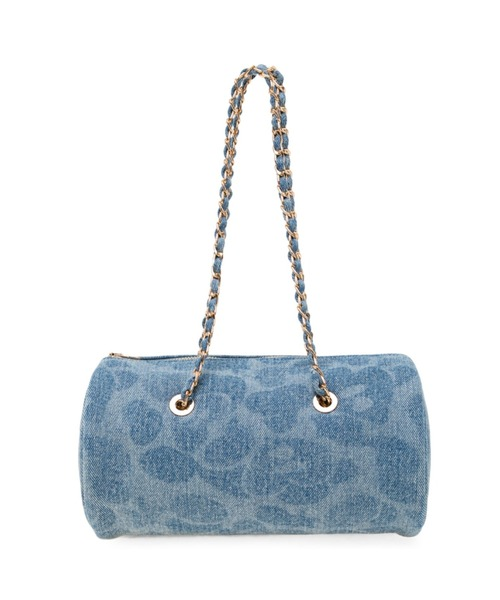 2026SS A BATHING APE BAPE APEE CAMO LASER PRINTED MINI HANDBAG #2 Y2K 甜酷風  牛仔 迷彩 圓筒包 手提包 現貨 CM20289309