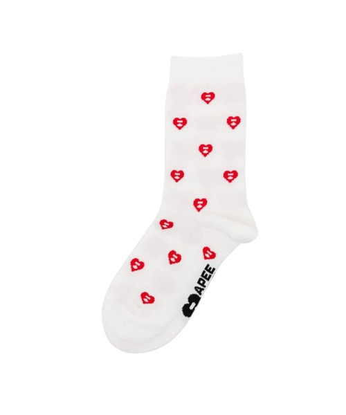 2026SS A BATHING APE BAPE MONOGRAM INTARSIA SOCKS Y2K 甜酷風 愛心波點 襪子 現貨 CM20284311