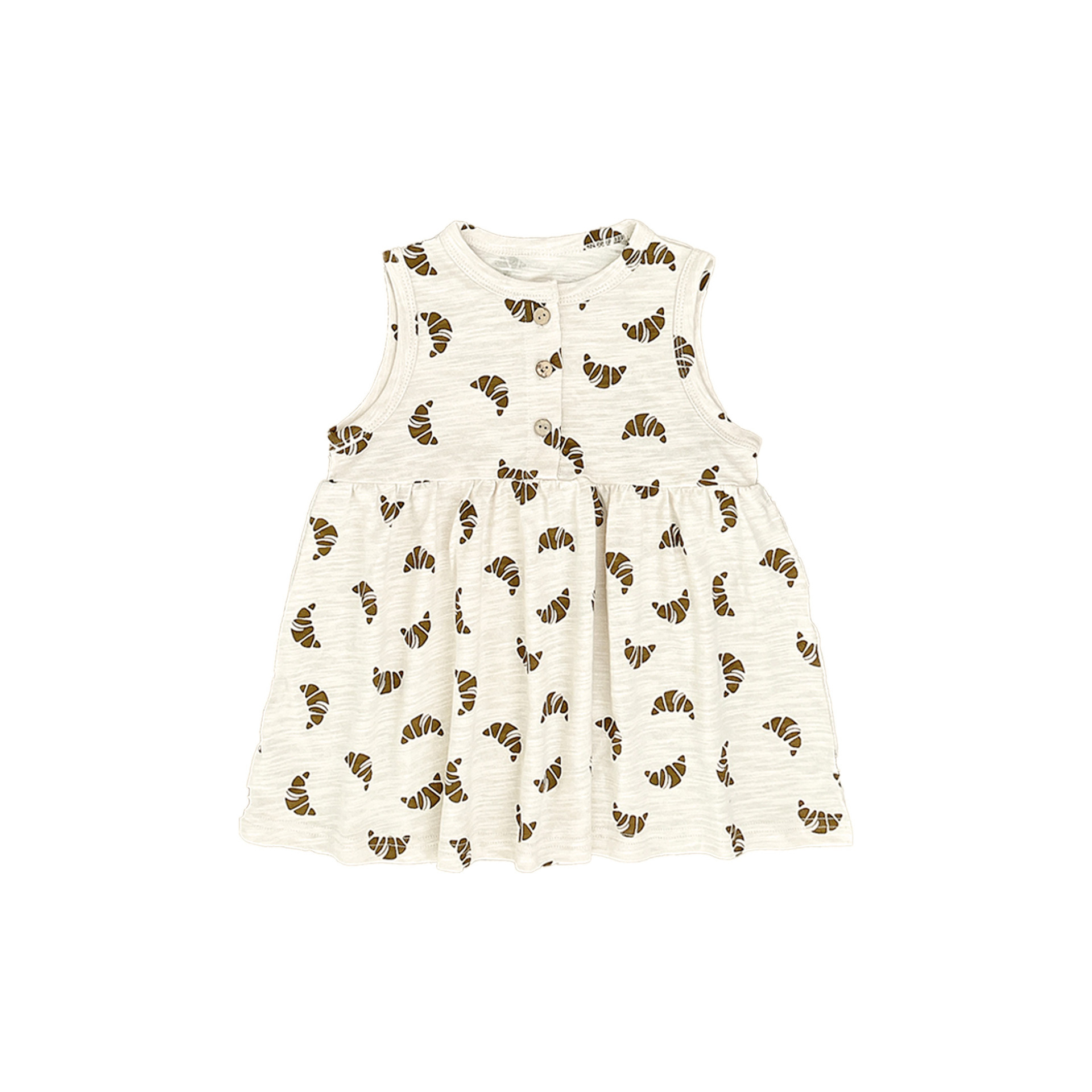 北歐天絲棉木扣洋裝
