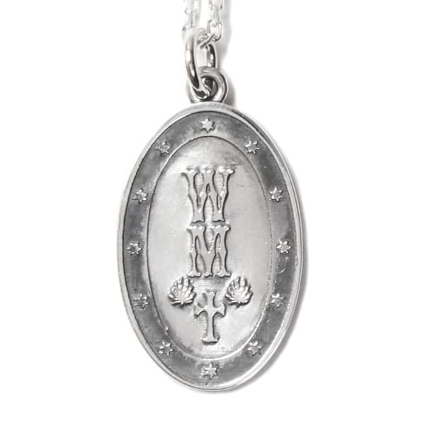 2026SS WACKO MARIA MEDAI NECKLACE ( TYPE-1 ) 聖母瑪利亞 十字架 純銀 項鍊 現貨 WMGP-NL01