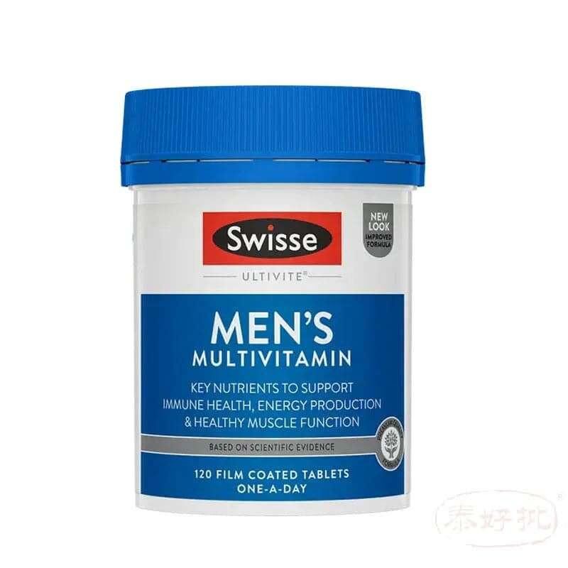 Swisse - 男士多元複合維他命 120粒｜腸道及消化健康｜益生菌菌種｜成年人｜日常營養補充｜澳洲保健品