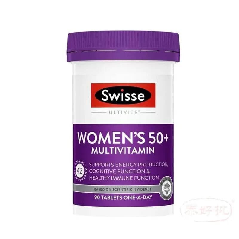 SWISSE- Ultivite 50+ 歲以上女性多元維他命 90粒｜泌尿道日常健康｜蔓越莓萃取｜成年女士
