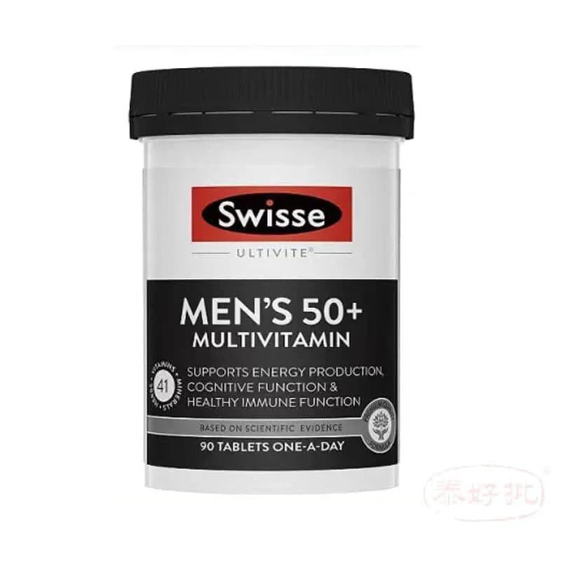 Swisse - 男士複合維生素50歲以上 90片｜心臟及細胞能量｜輔酶Q10｜成年人｜日常營養補充