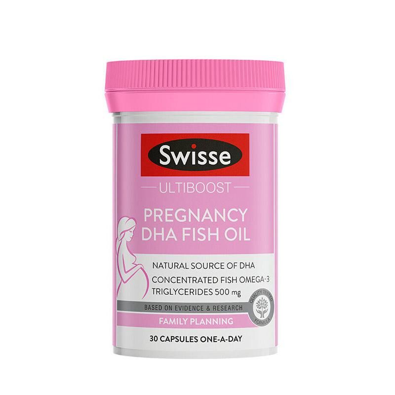 Swisse Ultiboost 孕婦 DHA 魚油 膠囊 30粒裝｜心腦眼日常健康｜成年人｜日常營養補充