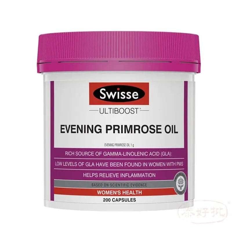 Swisse Evening Primrose Oil 月見草油200粒｜女性肌膚及週期營養支援｜成年女士
