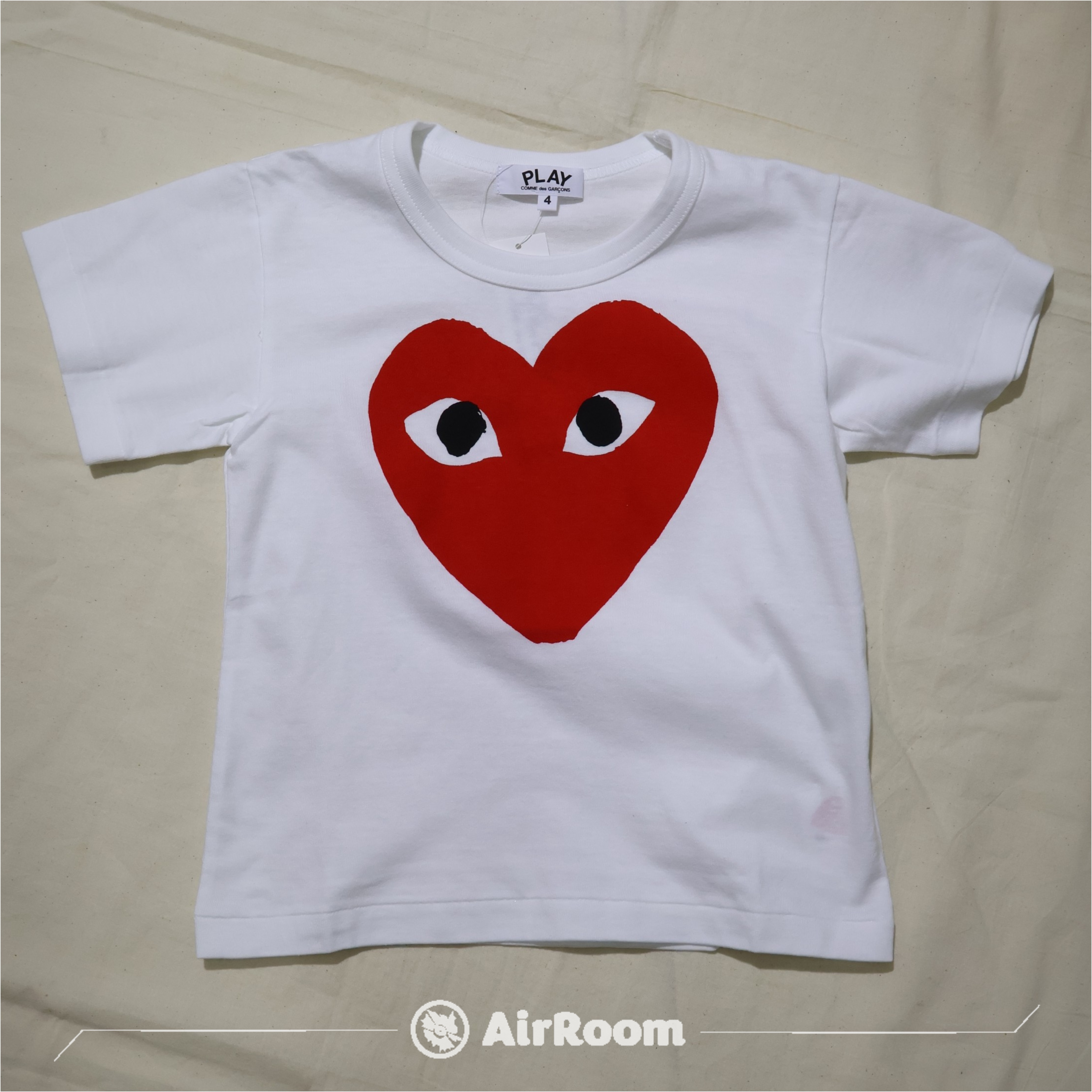 2026SS COMME des GARCONS PLAY 川久保玲 TEE KIDS 大紅愛心 小孩 現貨 AZ-T661-100