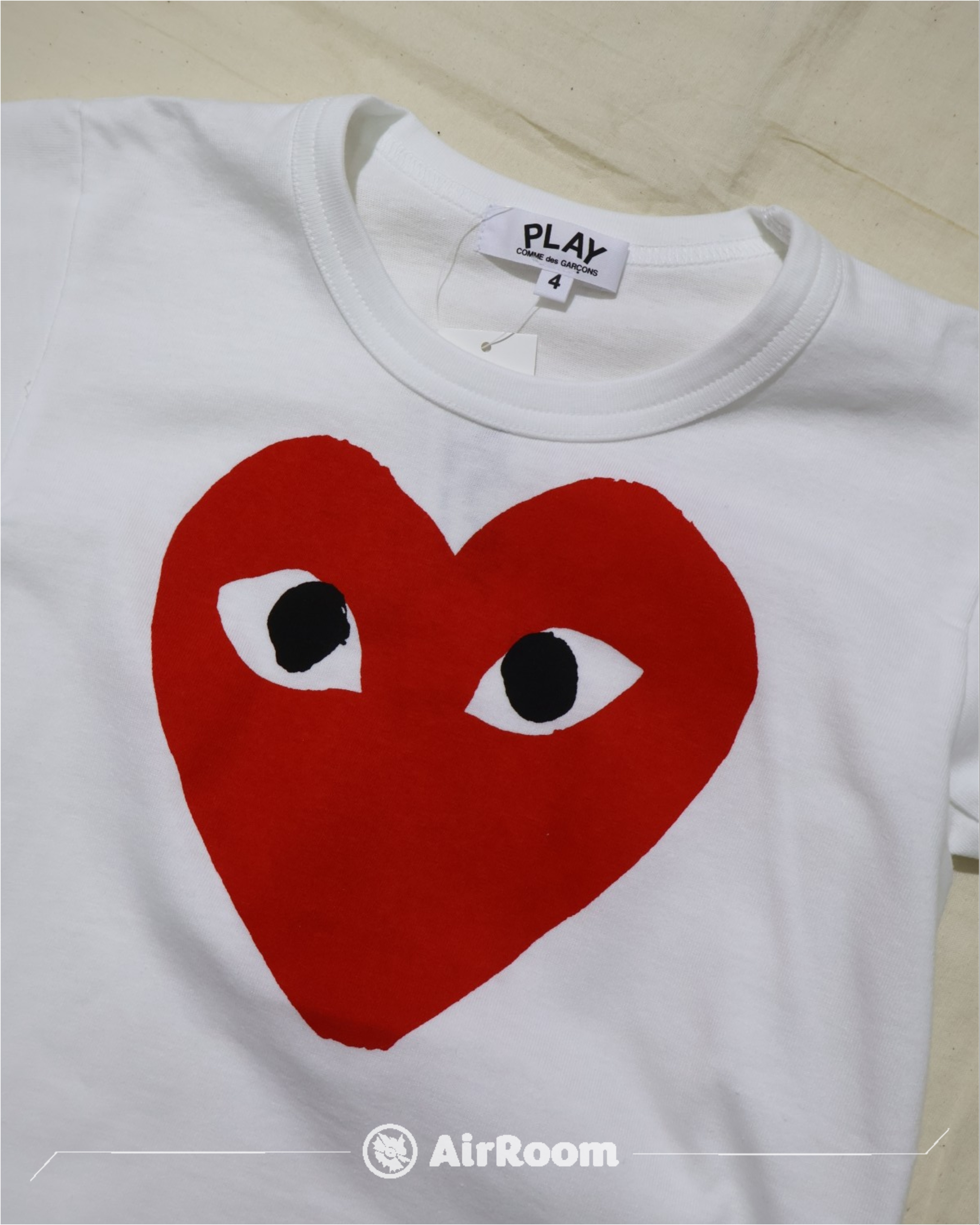 2026SS COMME des GARCONS PLAY 川久保玲 TEE KIDS 大紅愛心 小孩 現貨 AZ-T661-100