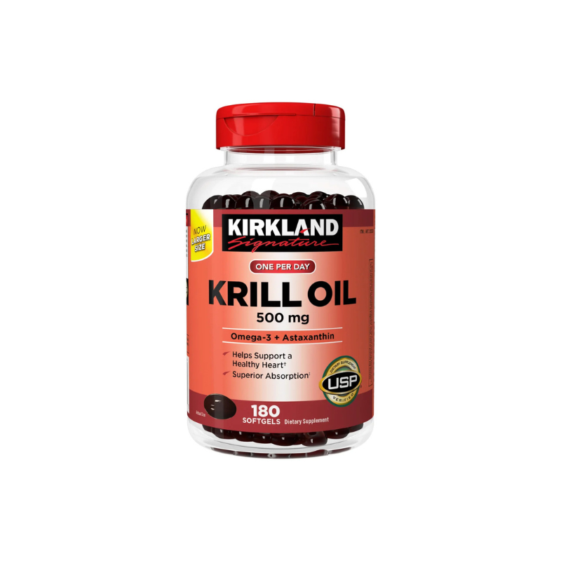 Kirkland Krill Oil 500mg 南極磷蝦油 500mg – 180粒軟膠囊｜關節靈活及活動力