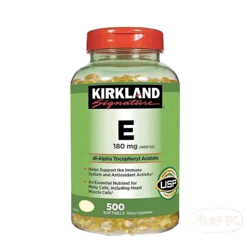 美國Kirkland 400IU 維他命E 500粒｜日常健康支援｜精選營養成分｜成年人｜日常營養補充