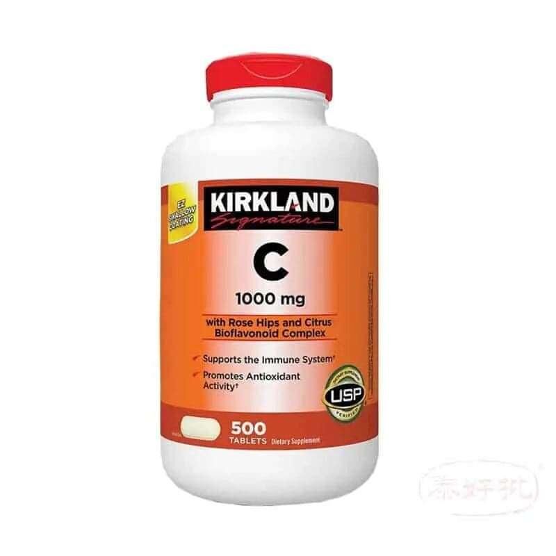 Costco熱銷 Kirkland維他命C 500粒｜1000mg高濃度｜增強免疫力｜美國原裝｜免疫系統健康
