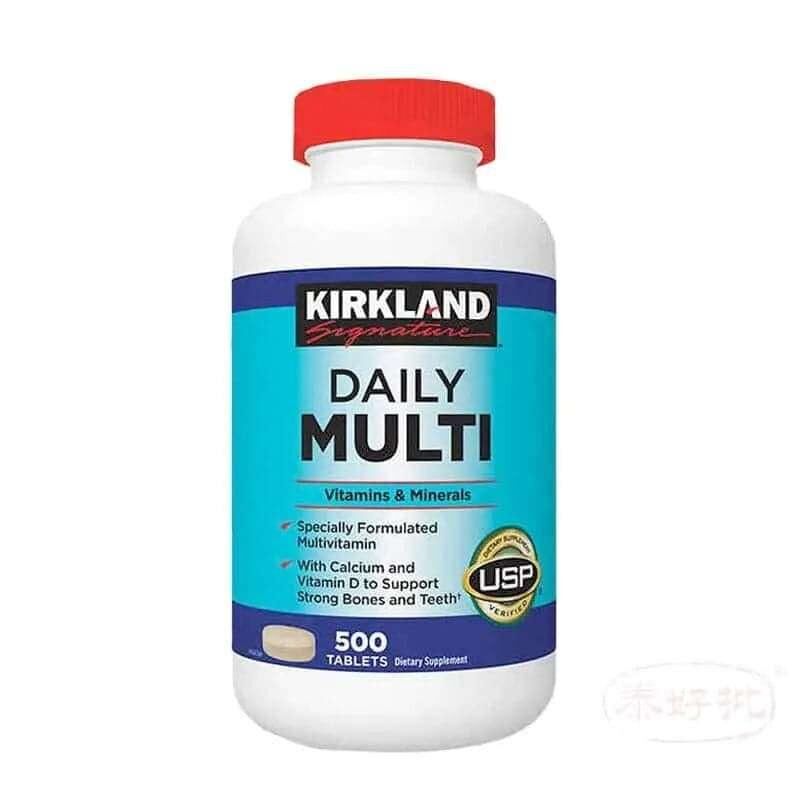 美國Kirkland成人綜合維他命 500粒｜眼睛舒適及3C用眼支援｜葉黃素及抗氧化營養｜長時間用眼人士