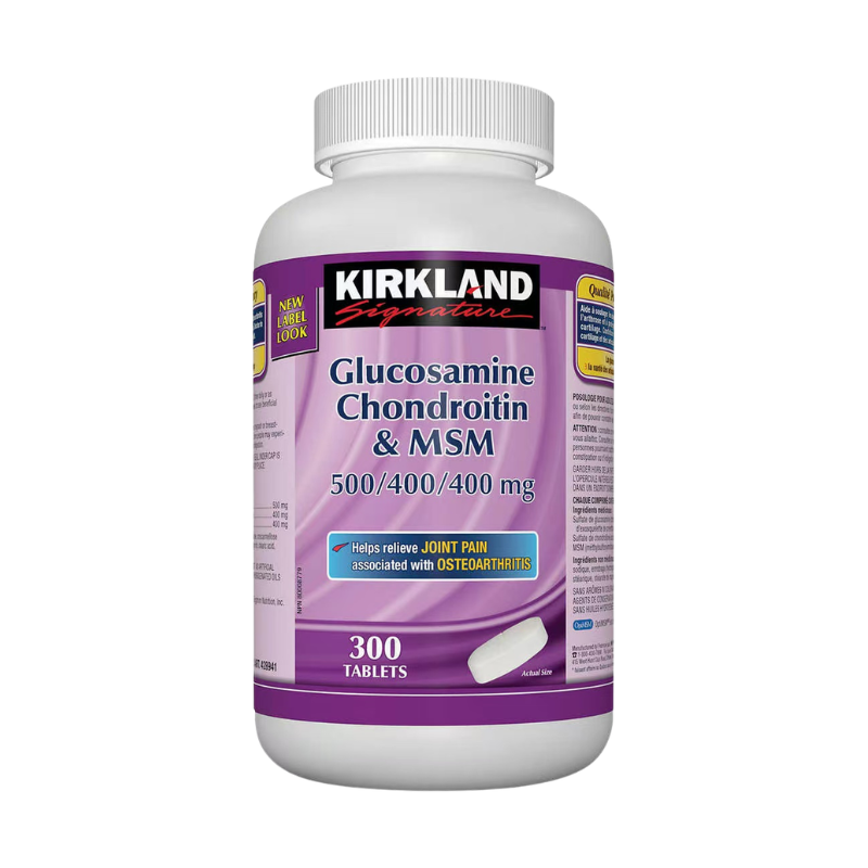Kirkland Signature – 葡萄糖胺 & 軟骨素 & MSM 500｜400｜400毫克 300
