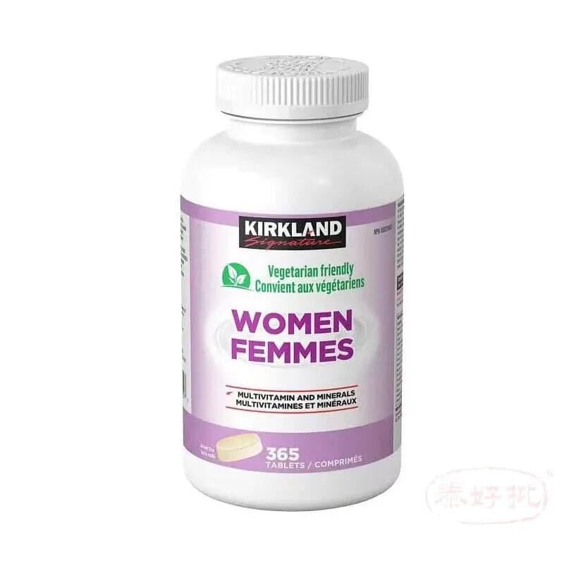 Kirkland Signature - 女士多種維他命礦物質 365粒 超值裝 素食配方｜葉黃素及抗氧化營養