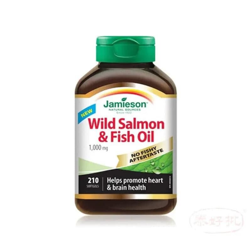 香港行貨 Jamieson Wild Salmon & Fish Oil 1000mg 210's｜成年人