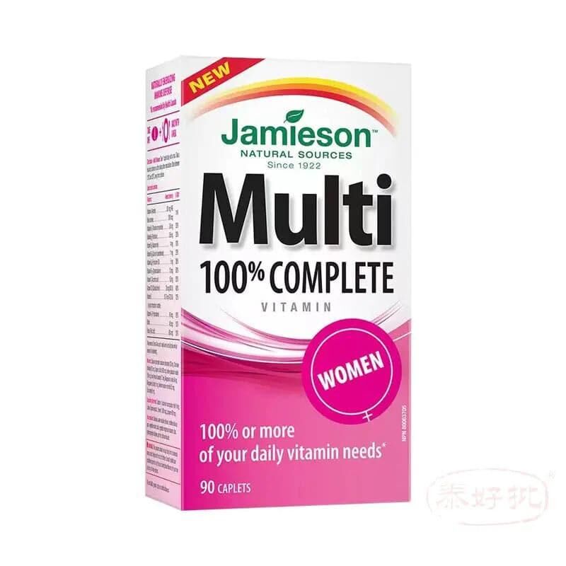 加拿大版 Jamieson 100% COMPLETE MULTIVITAMIN ｜ WOMEN 90粒