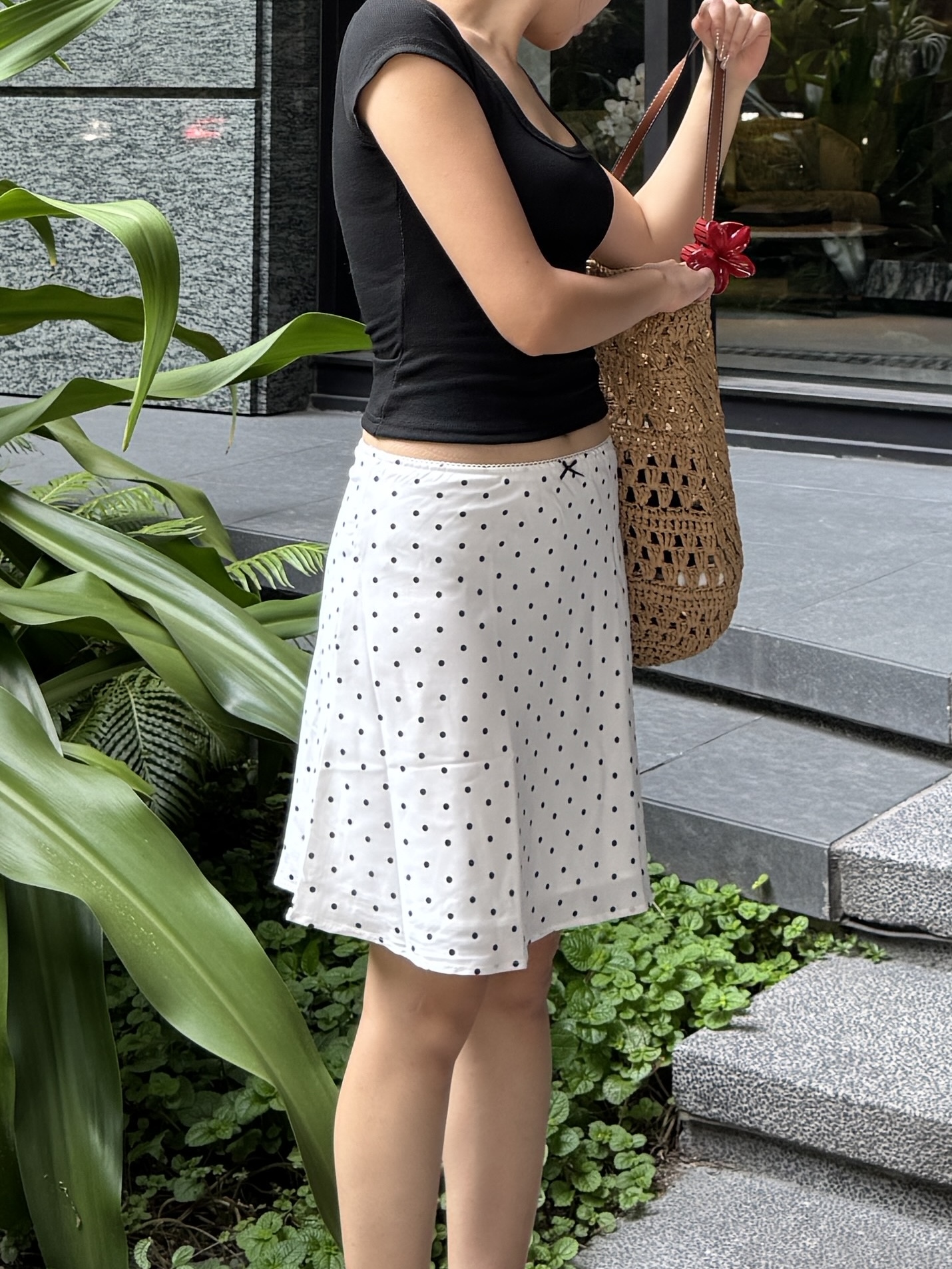 復古波點Midi Skirt🍹