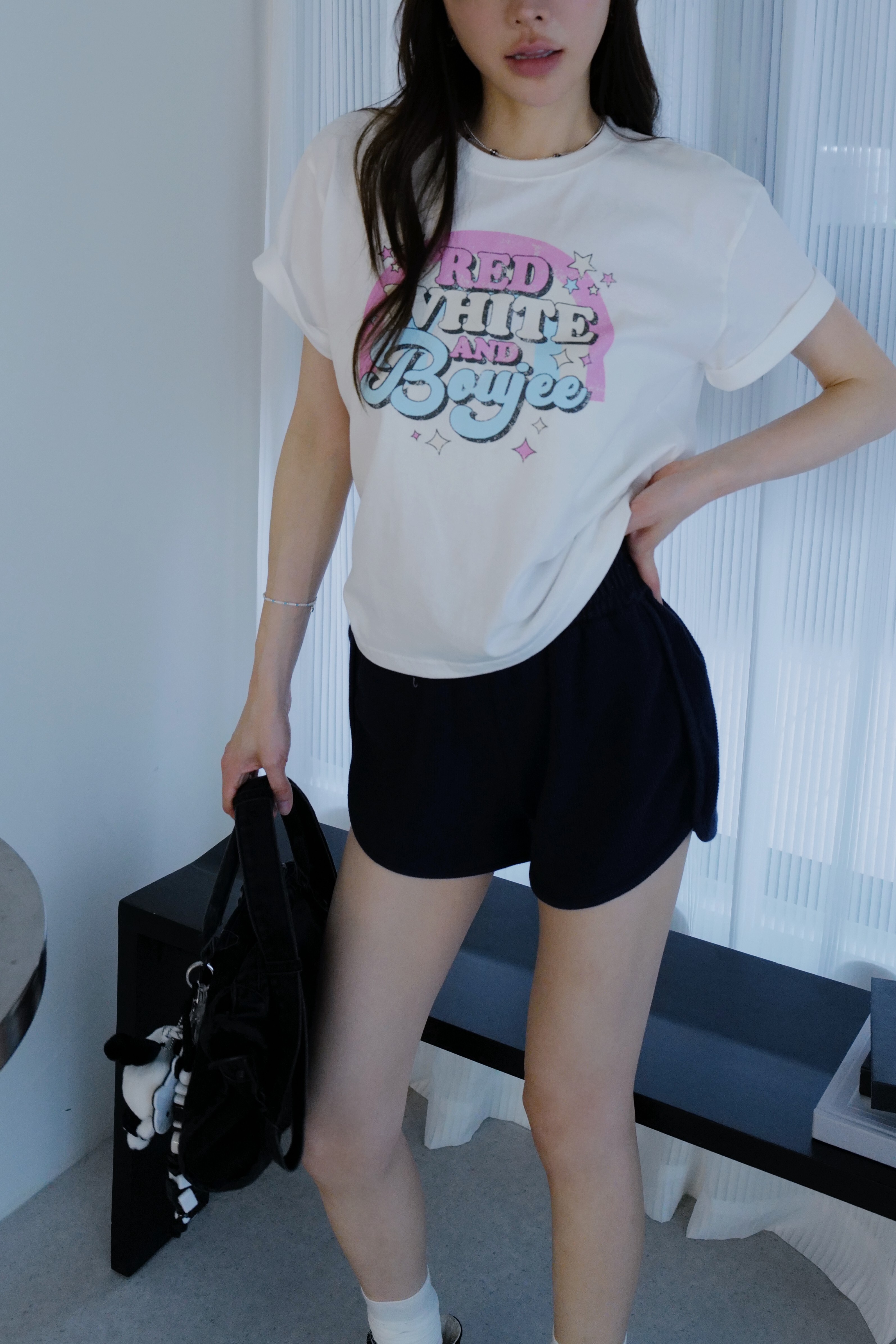 華夫格休閒短褲 HD08
