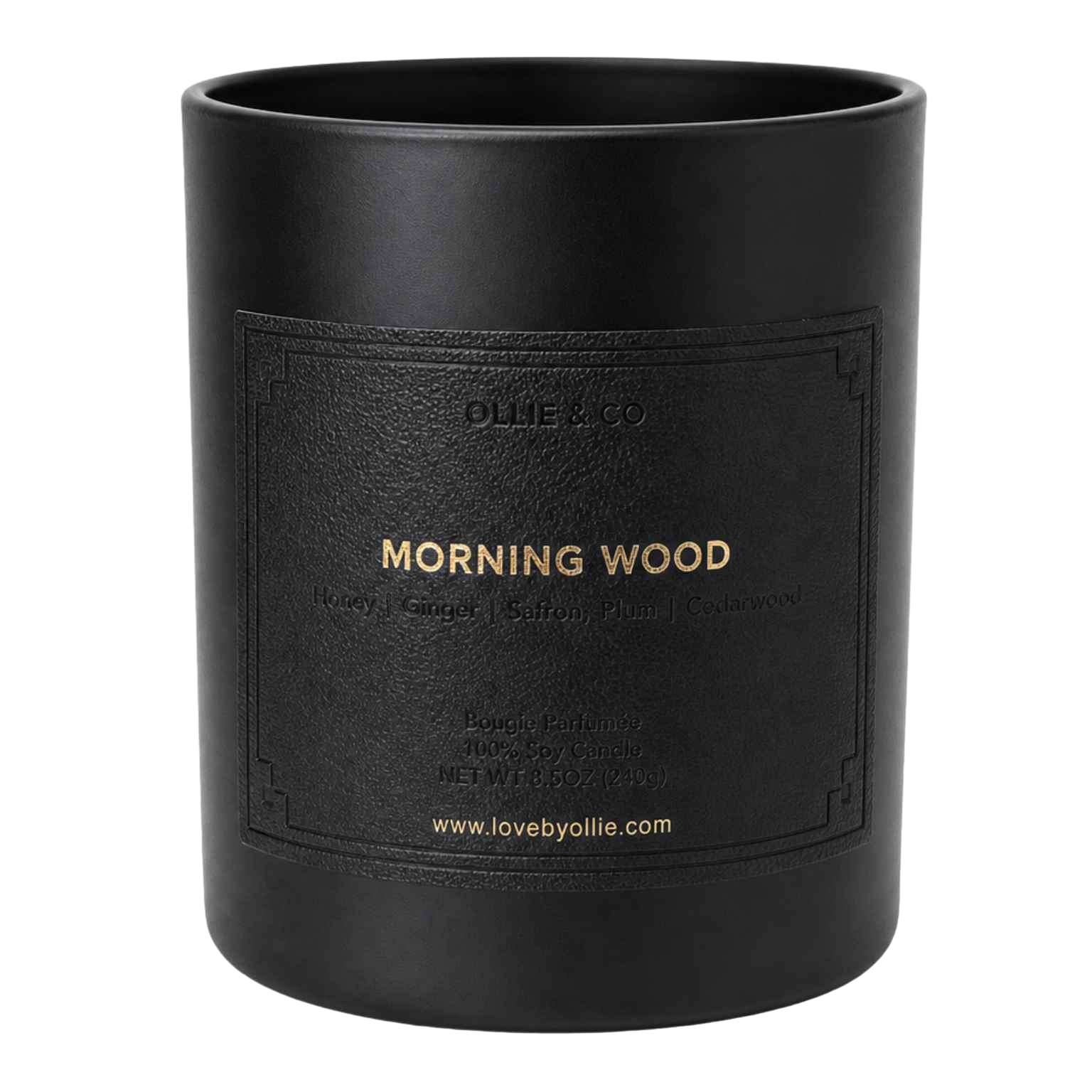 【Ollie & CO.】蜂蜜雪松香氛蠟燭 241g (蜂蜜、薑、番紅花、李子、雪松木) | Morning Wood 8.5oz  蜂蜜