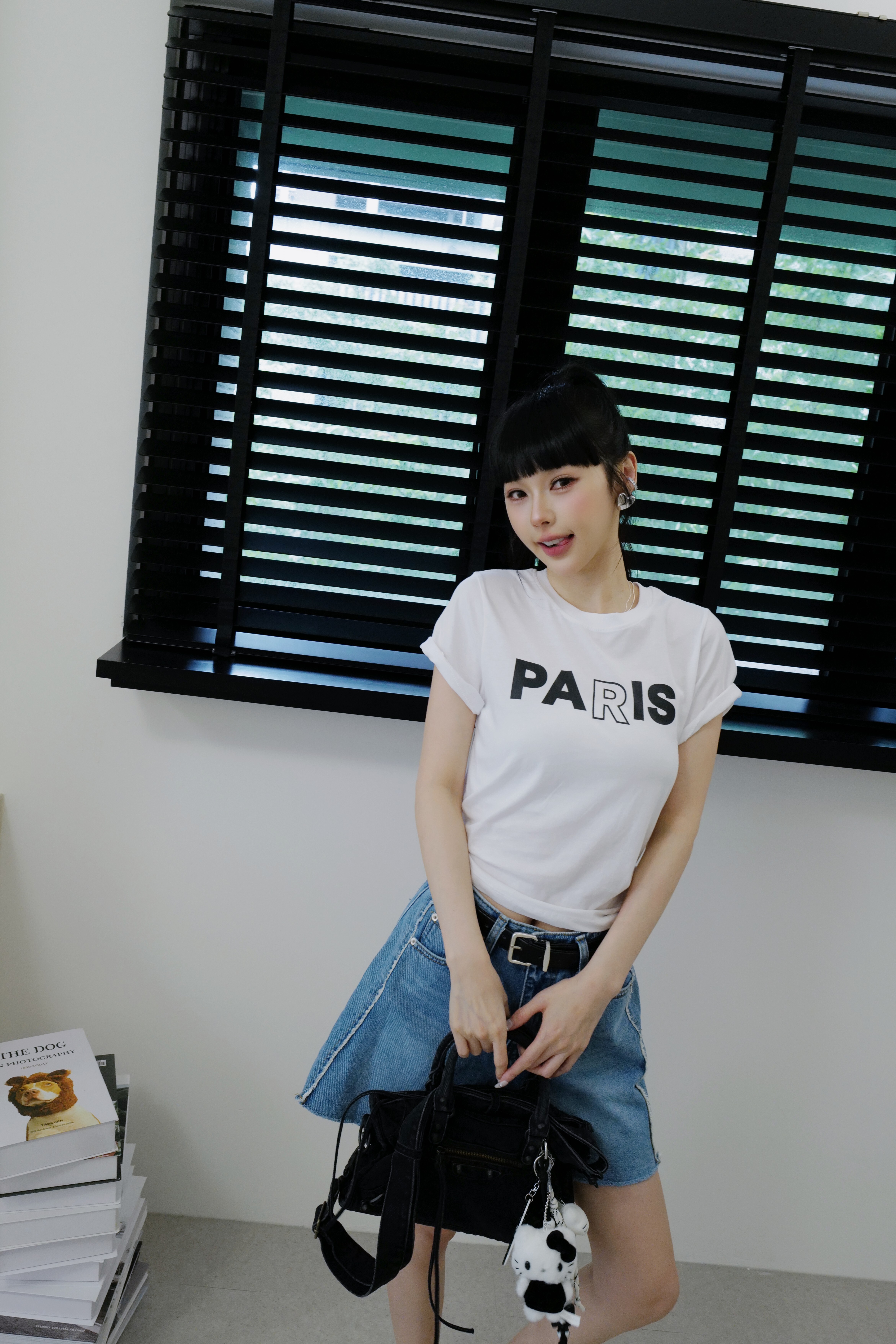 PARIS日常簡約棉質短Ｔ HD09