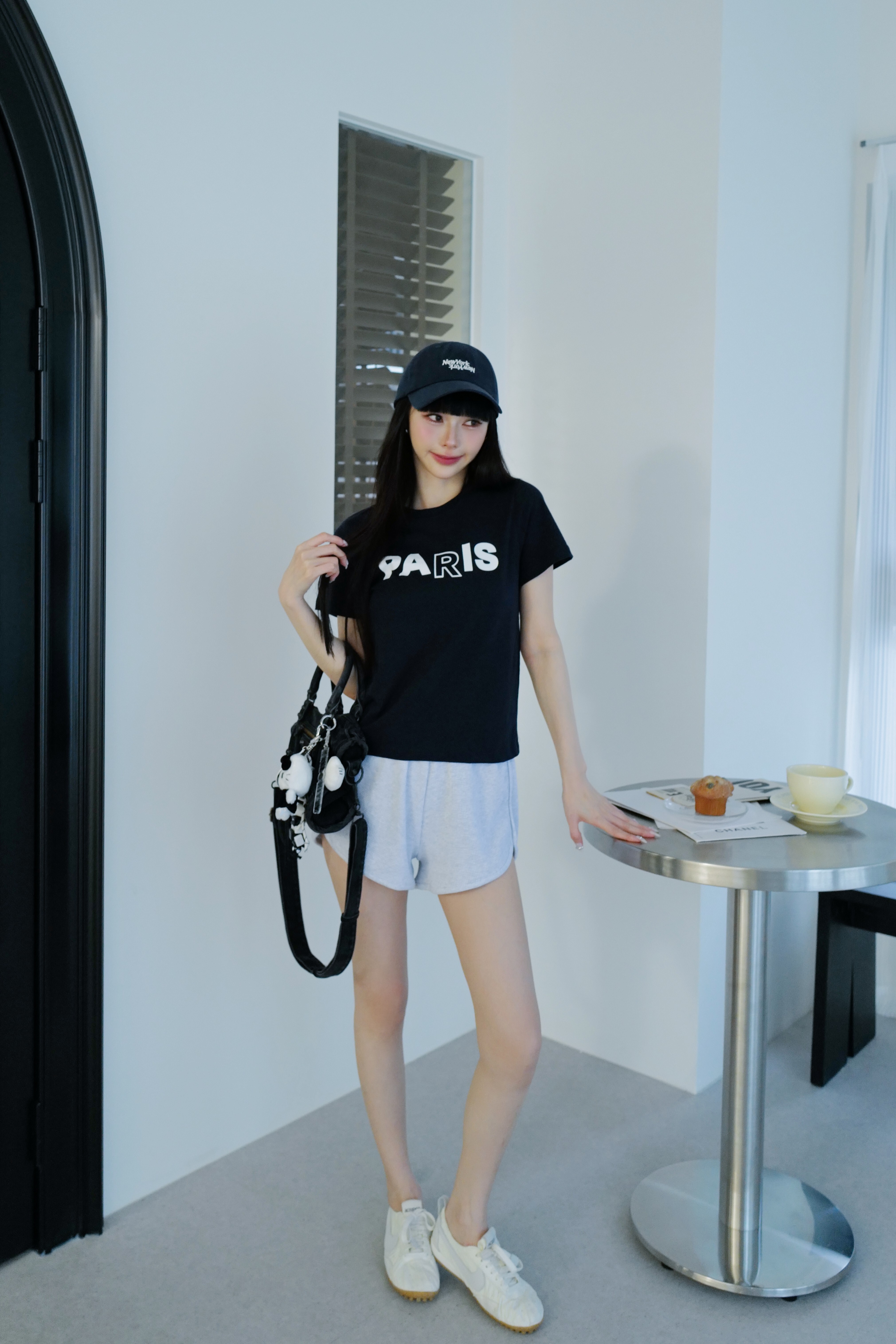 PARIS日常簡約棉質短Ｔ HD09
