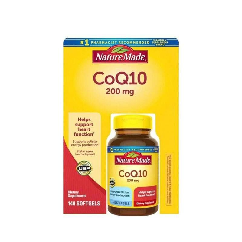 美國Nature Made 輔酶Q10 200亳克 140粒軟膠囊｜心臟及細胞能量｜成年人｜日常營養補充