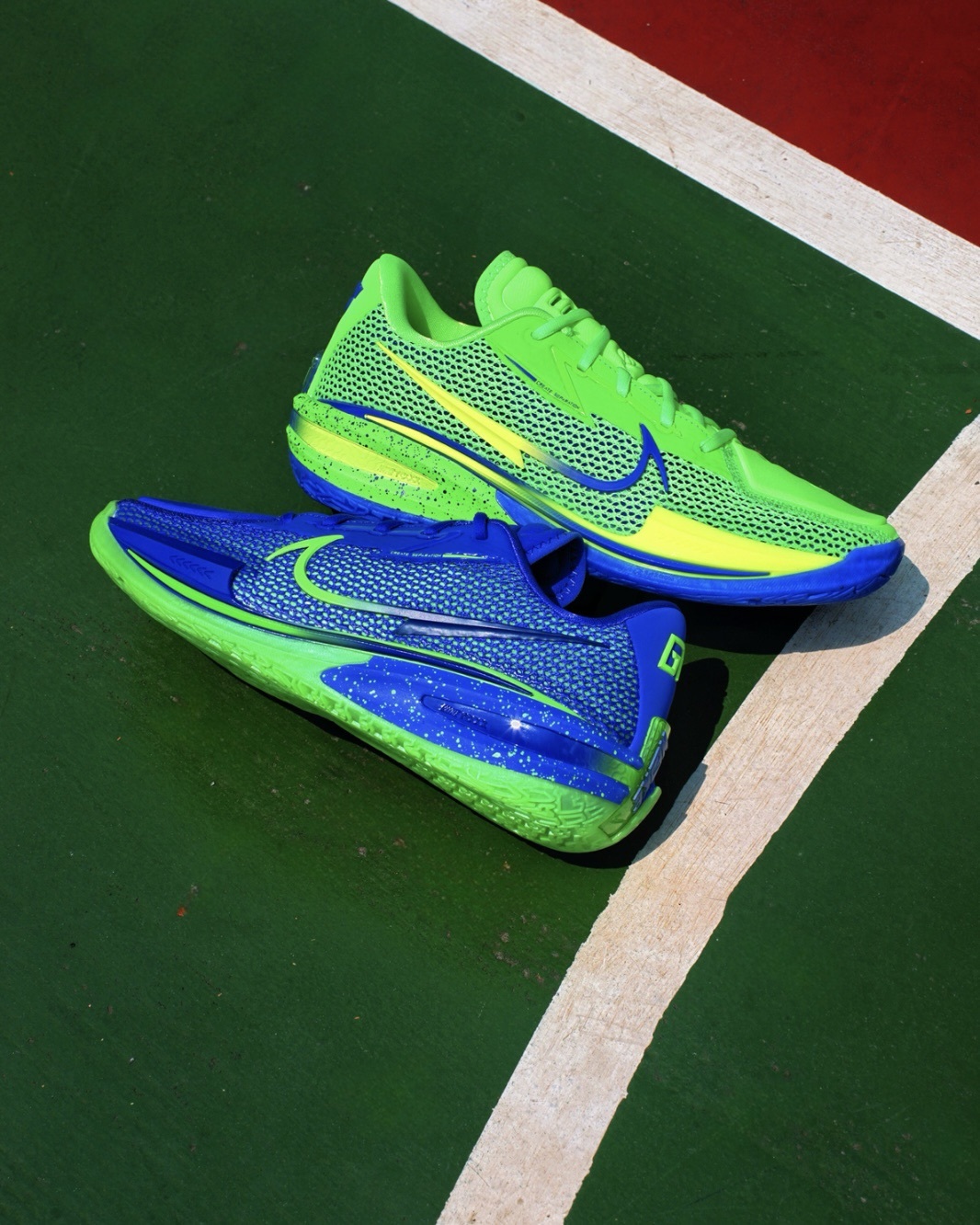 （海外連線代購）男鞋 NIKE AIR ZOOM G.T. CUT EP  Sprite 雪碧配色 藍綠色 鴛鴦 實戰 籃球鞋【CZ0176-301】GTCUT1