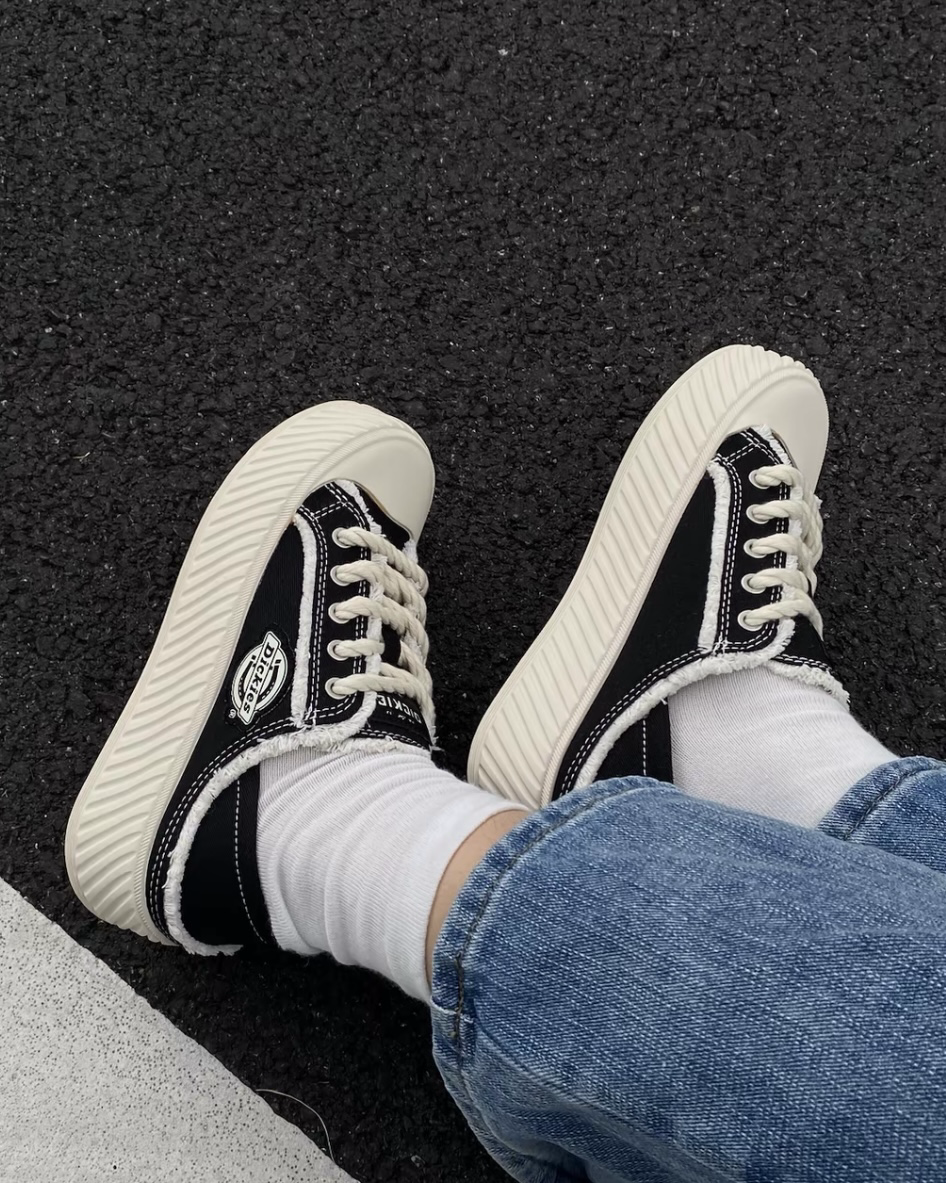 Dickies SS26 英倫風 厚底 增高 可踩後跟 帆布鞋 休閒鞋 男女鞋