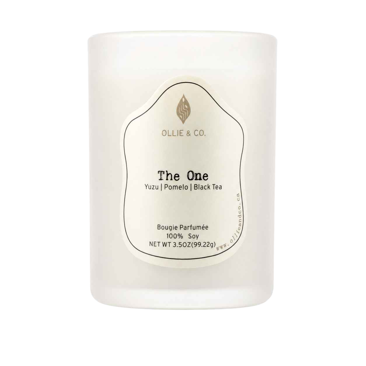 【Ollie & CO.】柚香茶調香氛蠟燭 100g (柚子、葡萄柚、紅茶) | The One 3.5oz  柚香