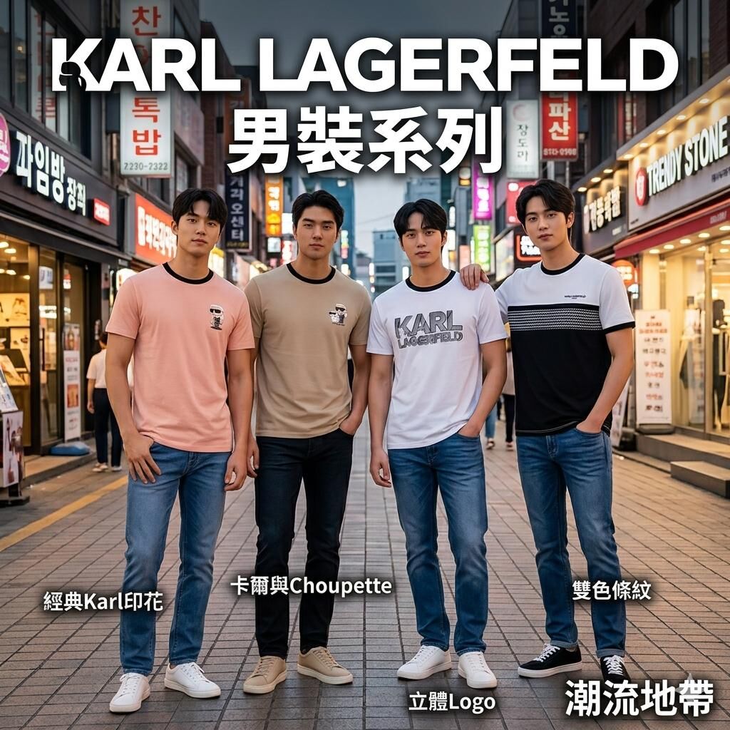【預購】Karl Lagerfeld H0620502 老佛爺男裝短袖上衣