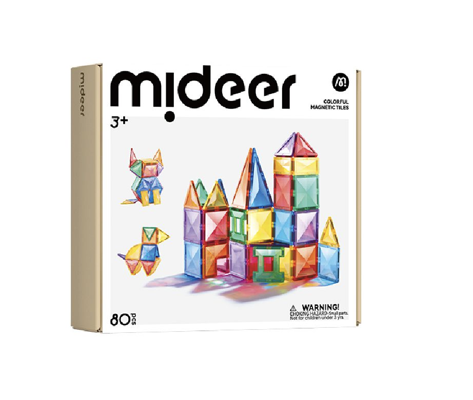 MiDeer - 多彩透光磁力片 80片