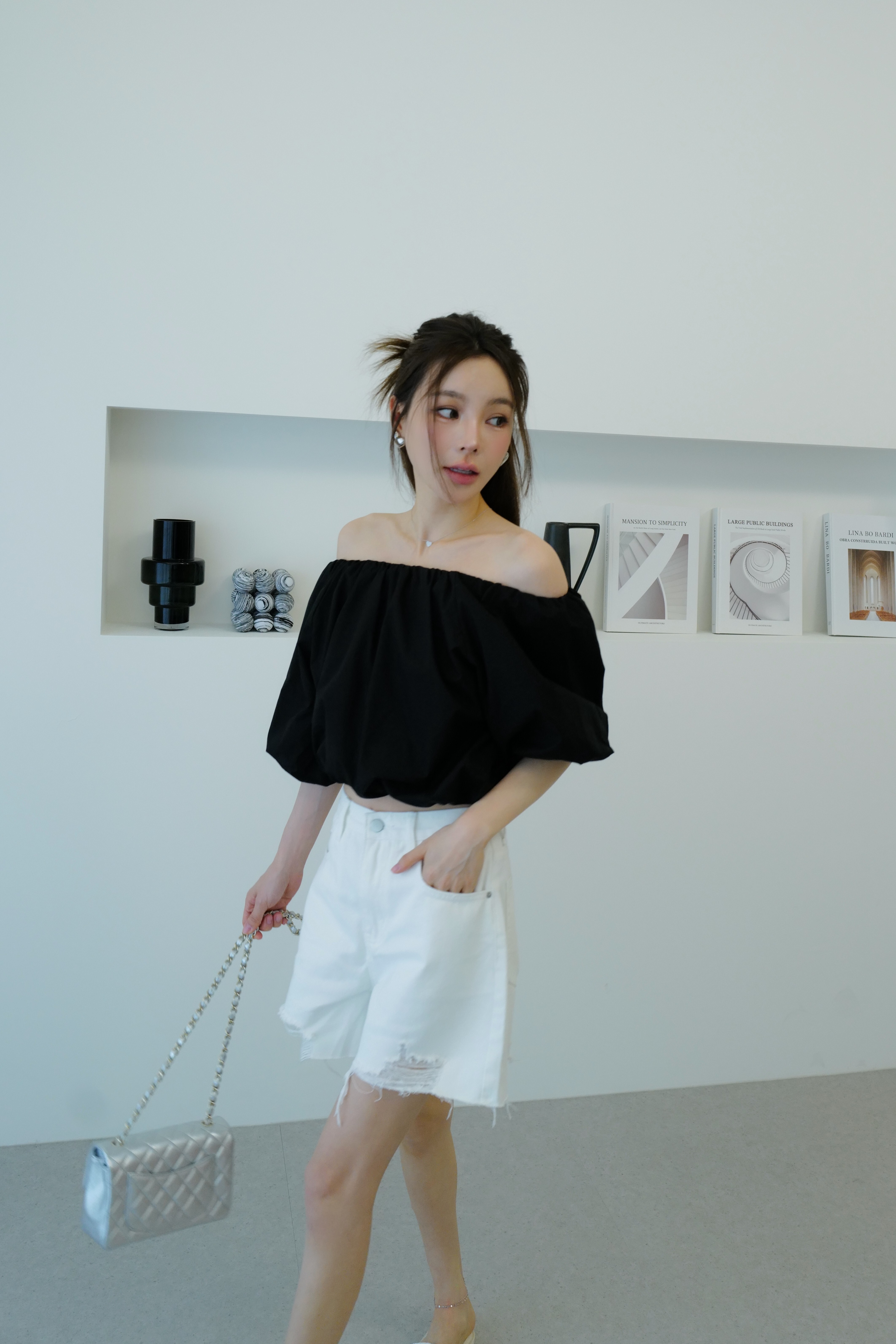 多WAY立體澎澎袖短版上衣 HD28 #WINNIE清單