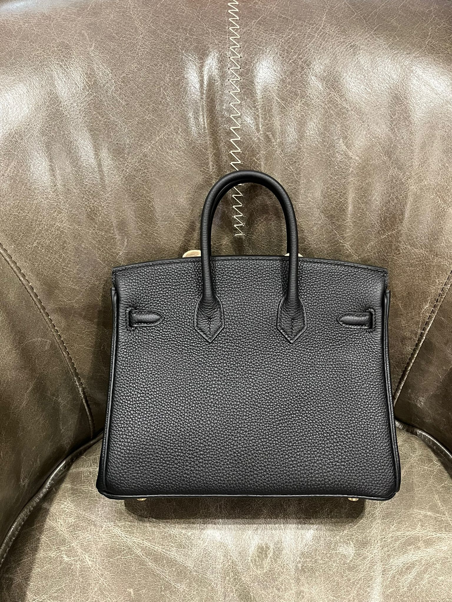 Birkin 25 89 noir cc togo G