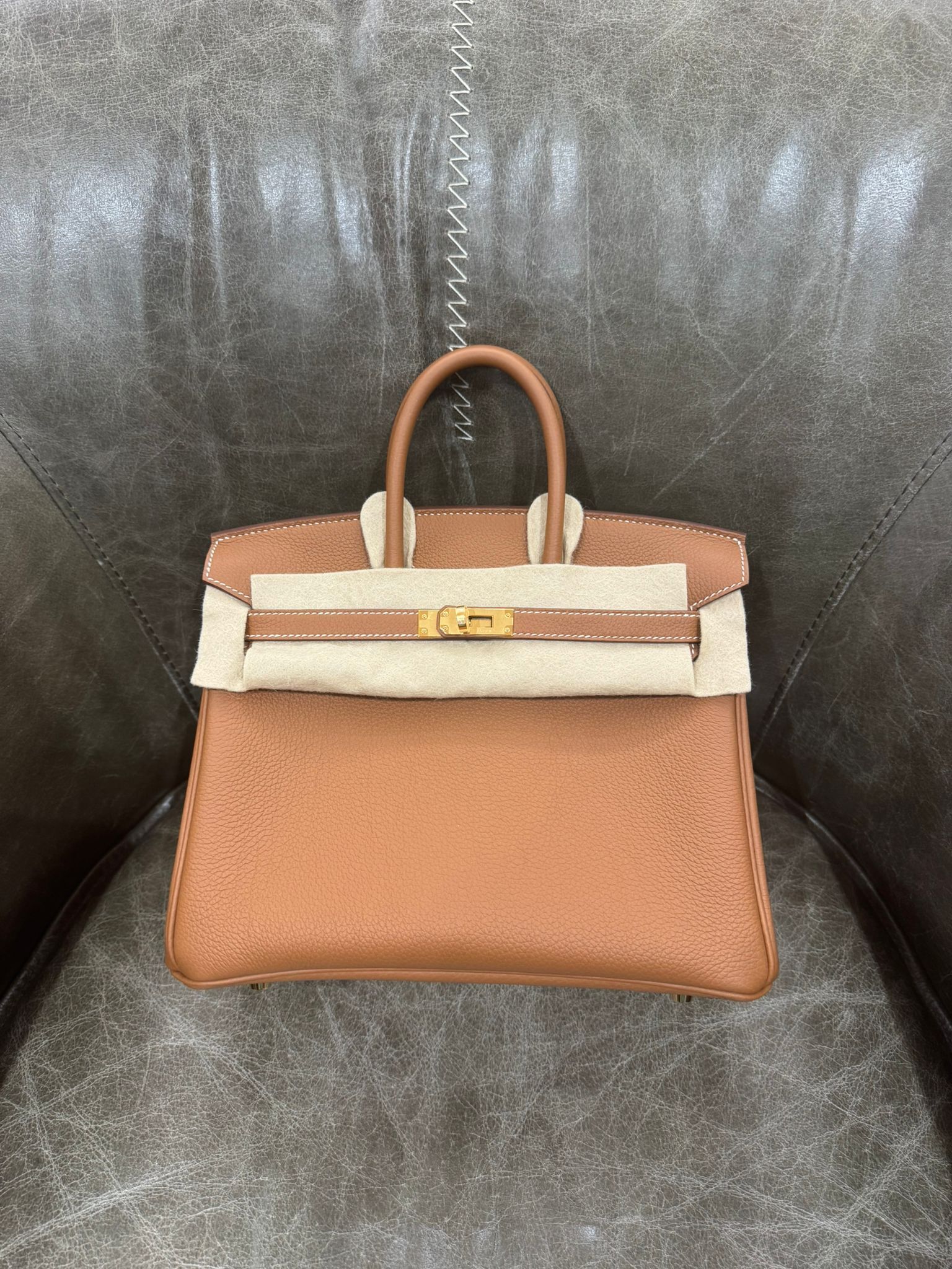 Birkin 25 37 gold cc togo G