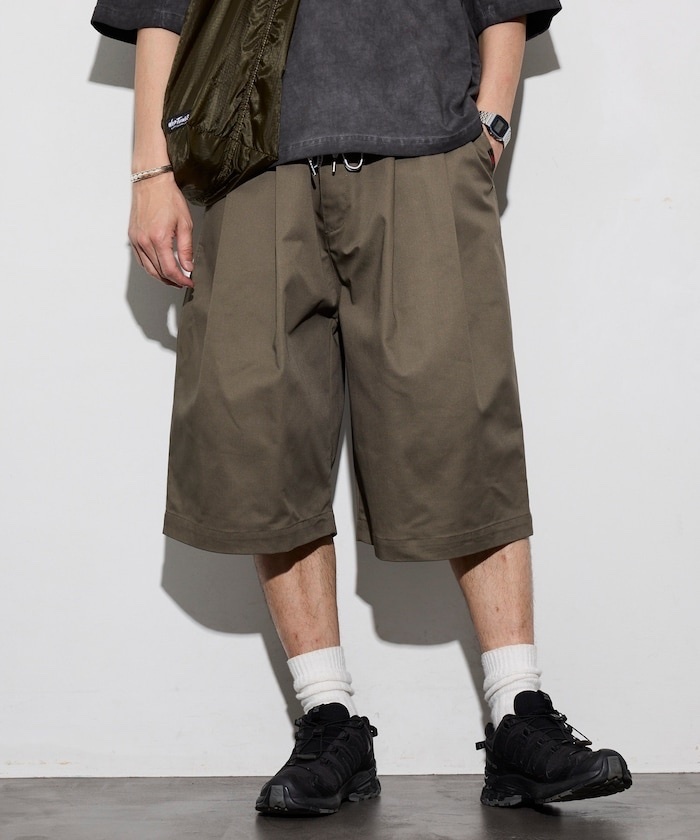 RED KAP × FREAK'S STORE / Red Cap Special Edition 2-Tuck Wide Baggy Shorts