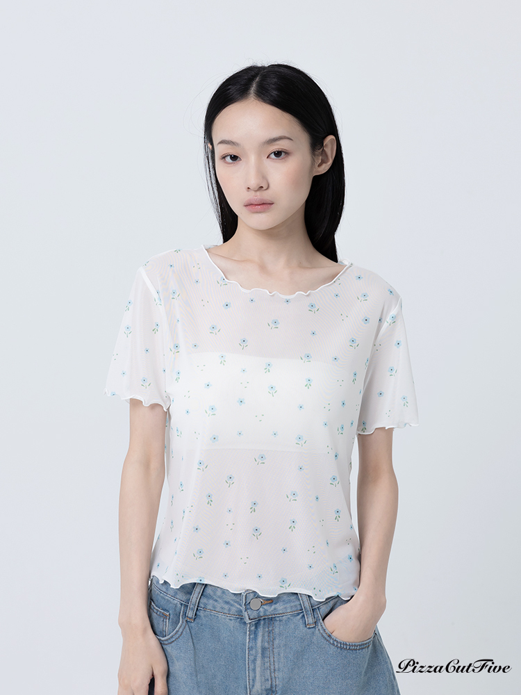 [兩件999]小花透膚上衣 PizzaCutFive PCF262404106