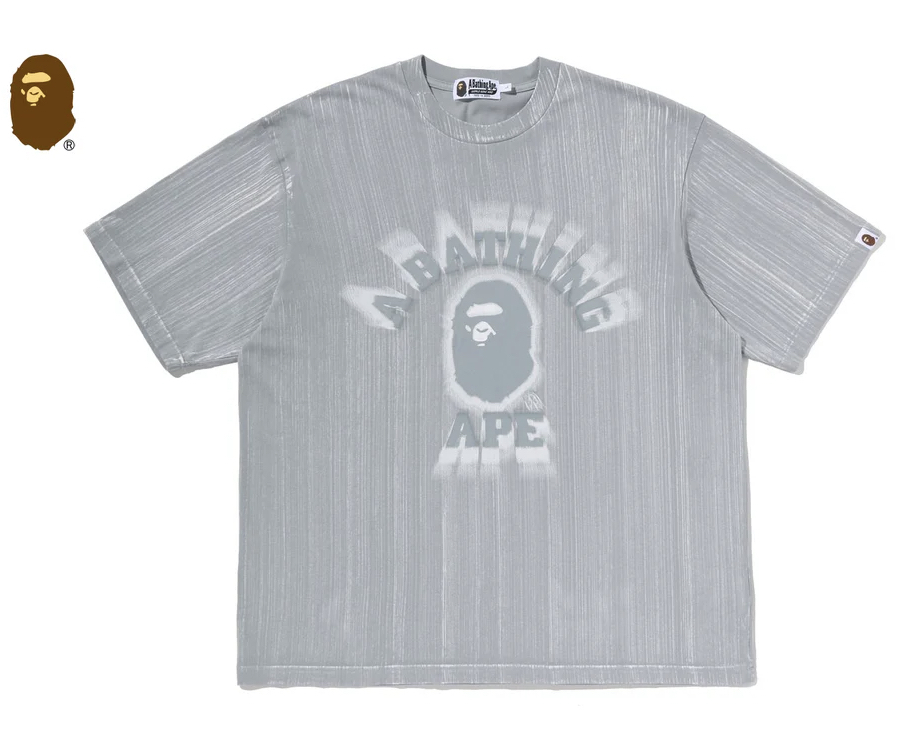 【BAPE男生】0620發售寬版 BRUSH COLLEGE RELAXED FIT TEE