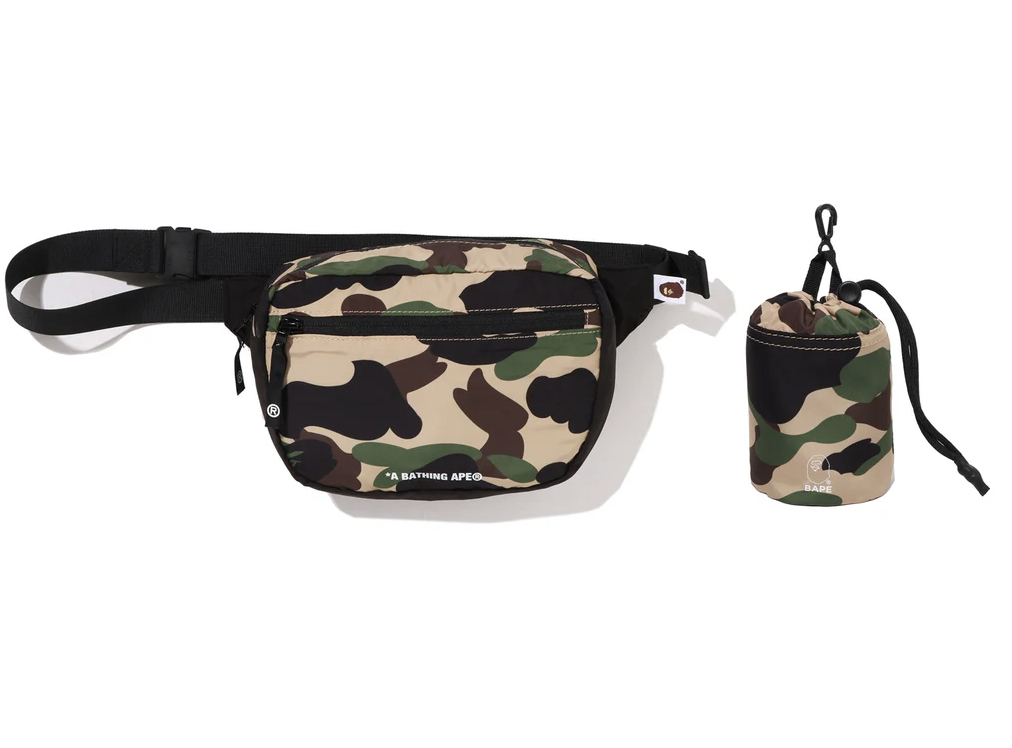 【BAPE配件】0620發售1ST CAMO PACKABLE WAIST BAG TRAVEL