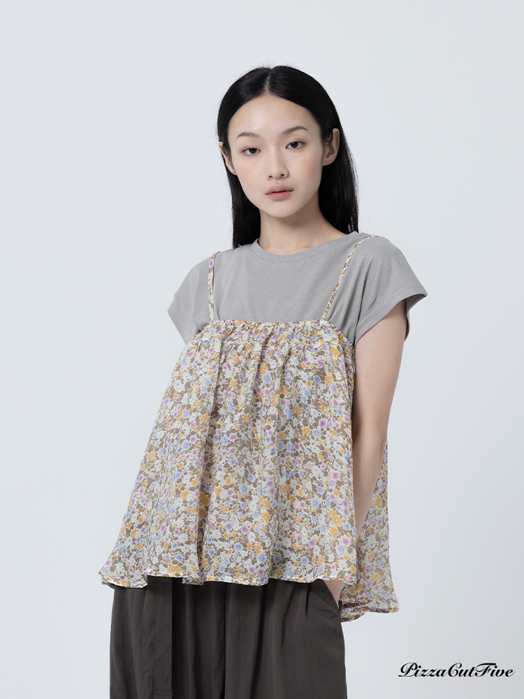 兩件套小花造型上衣 PizzaCutFive PCF262404116