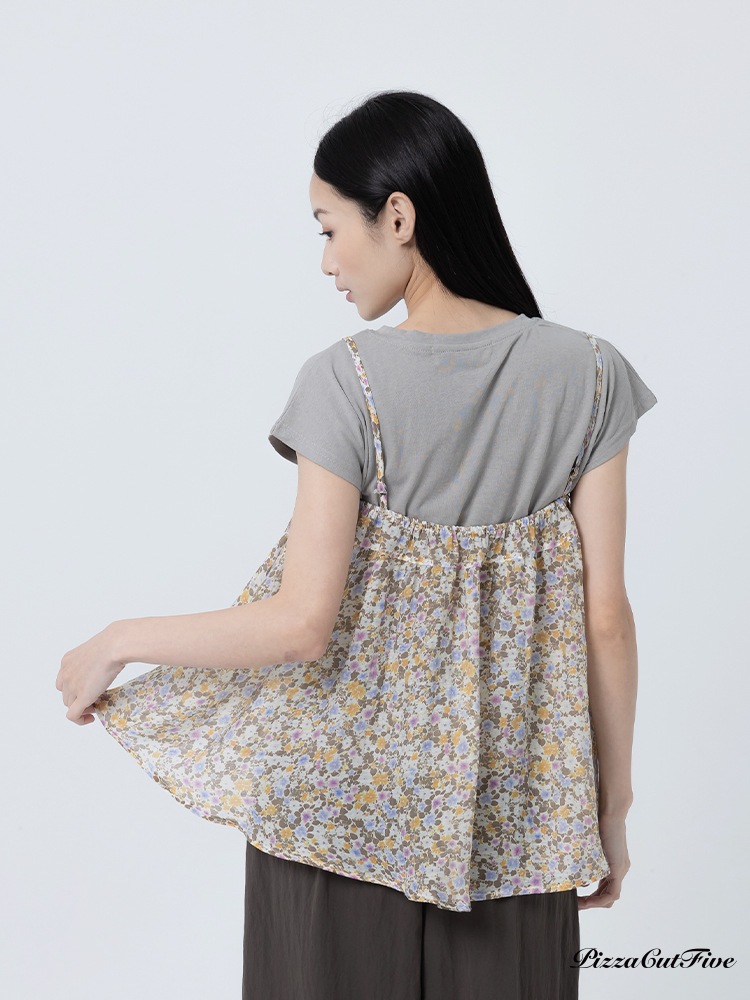 兩件套小花造型上衣 PizzaCutFive PCF262404116