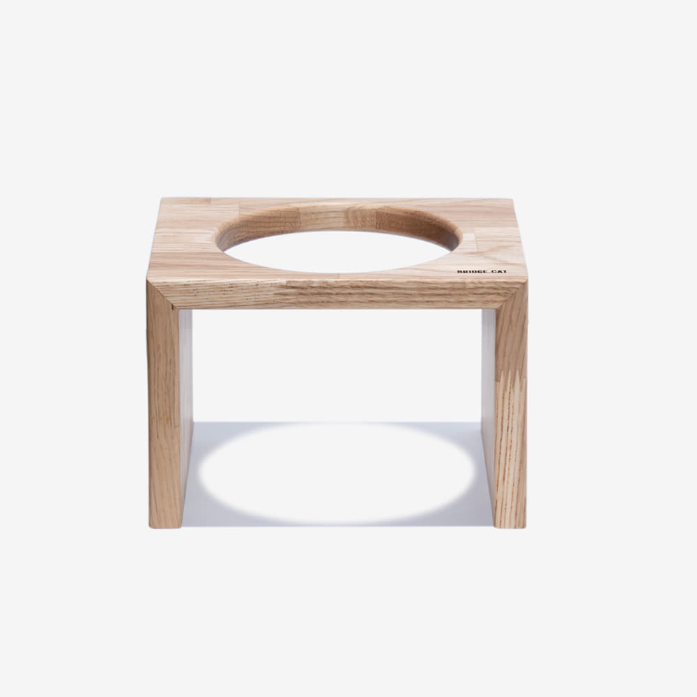 BRIDGE.CAT單口原木碗架 14CM （橡木）