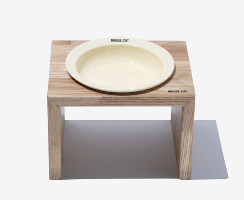 BRIDGE.CAT單口原木碗架 14CM （橡木）