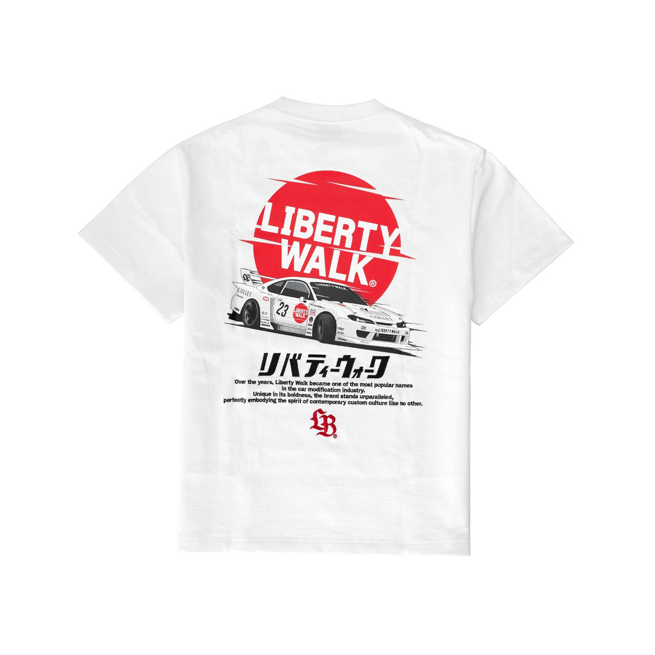 【LIBERTY WALK】0620發售新品LIBERTY WALK HINOMARU S15 DRIFT TEE
