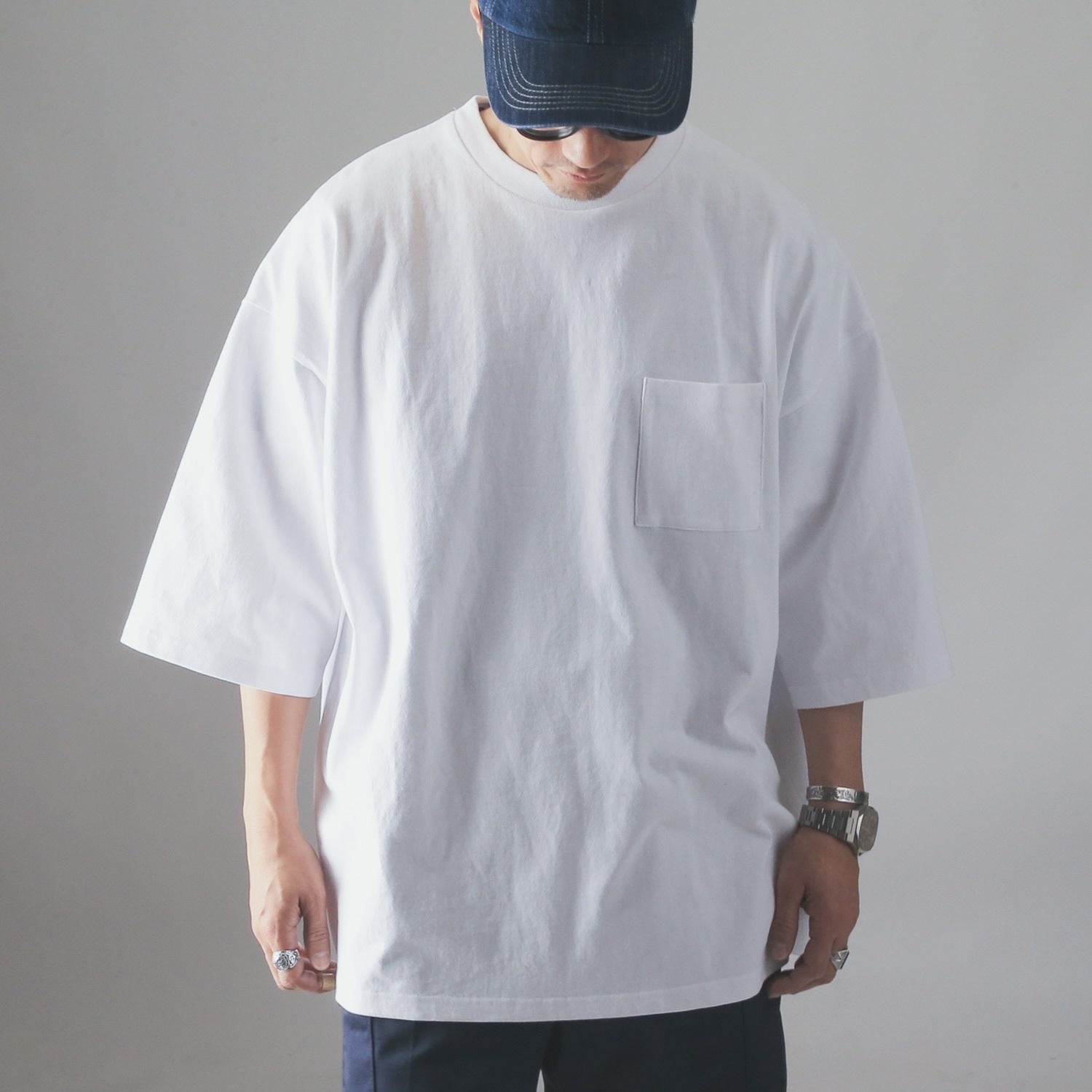 Goodwear Japan USA Cotton Super Big Pocket Tee