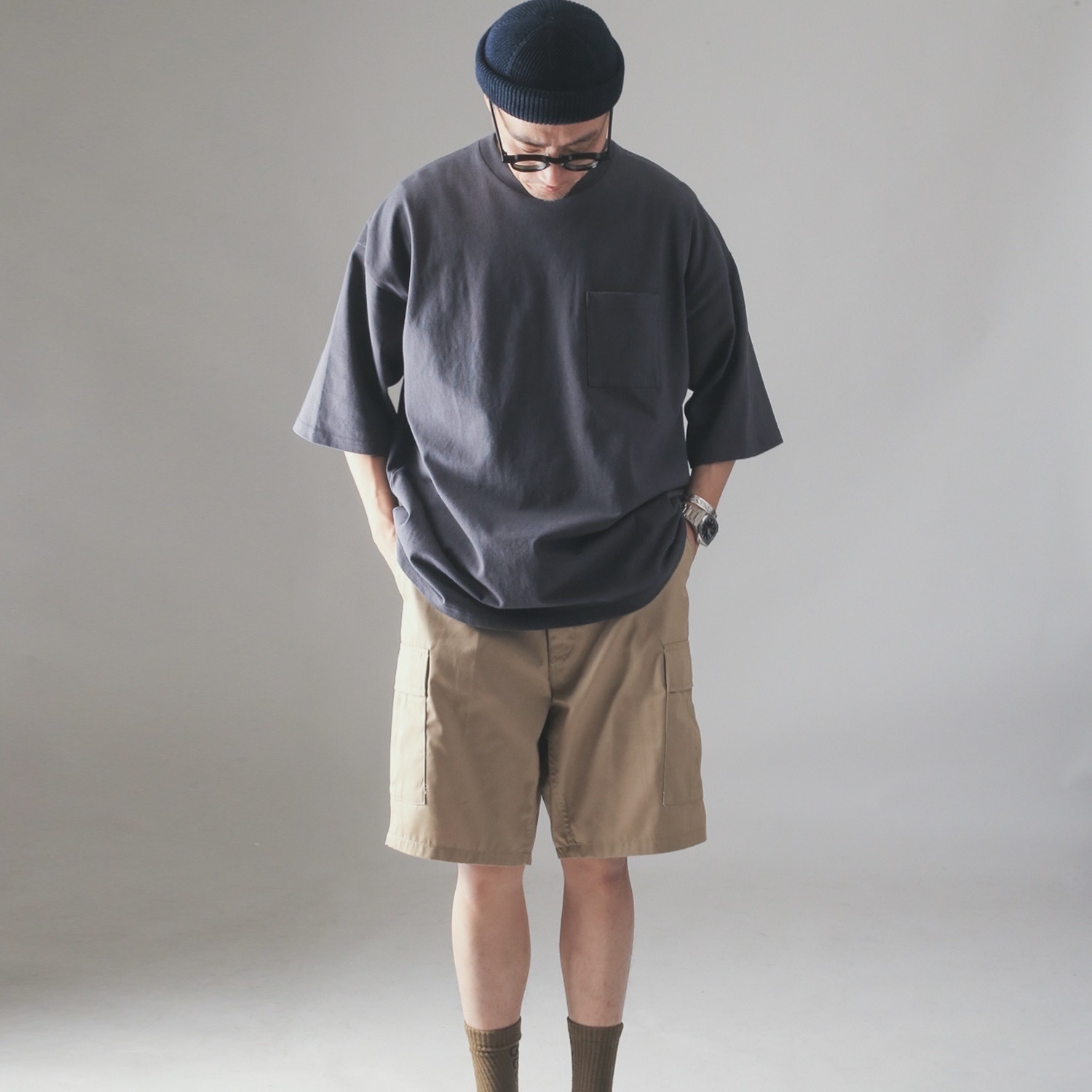 Goodwear Japan USA Cotton Super Big Pocket Tee