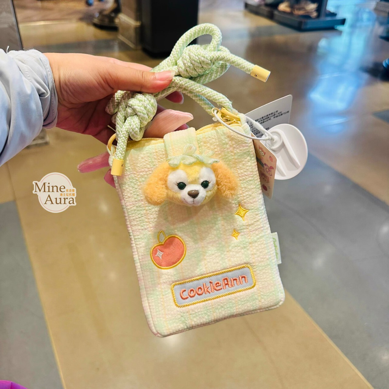 達菲 Duffy 和朋友們 果凍夏日 系列 可琦安 餅乾 CookieAnn 手機包 斜背 小包 -上海迪士尼樂園