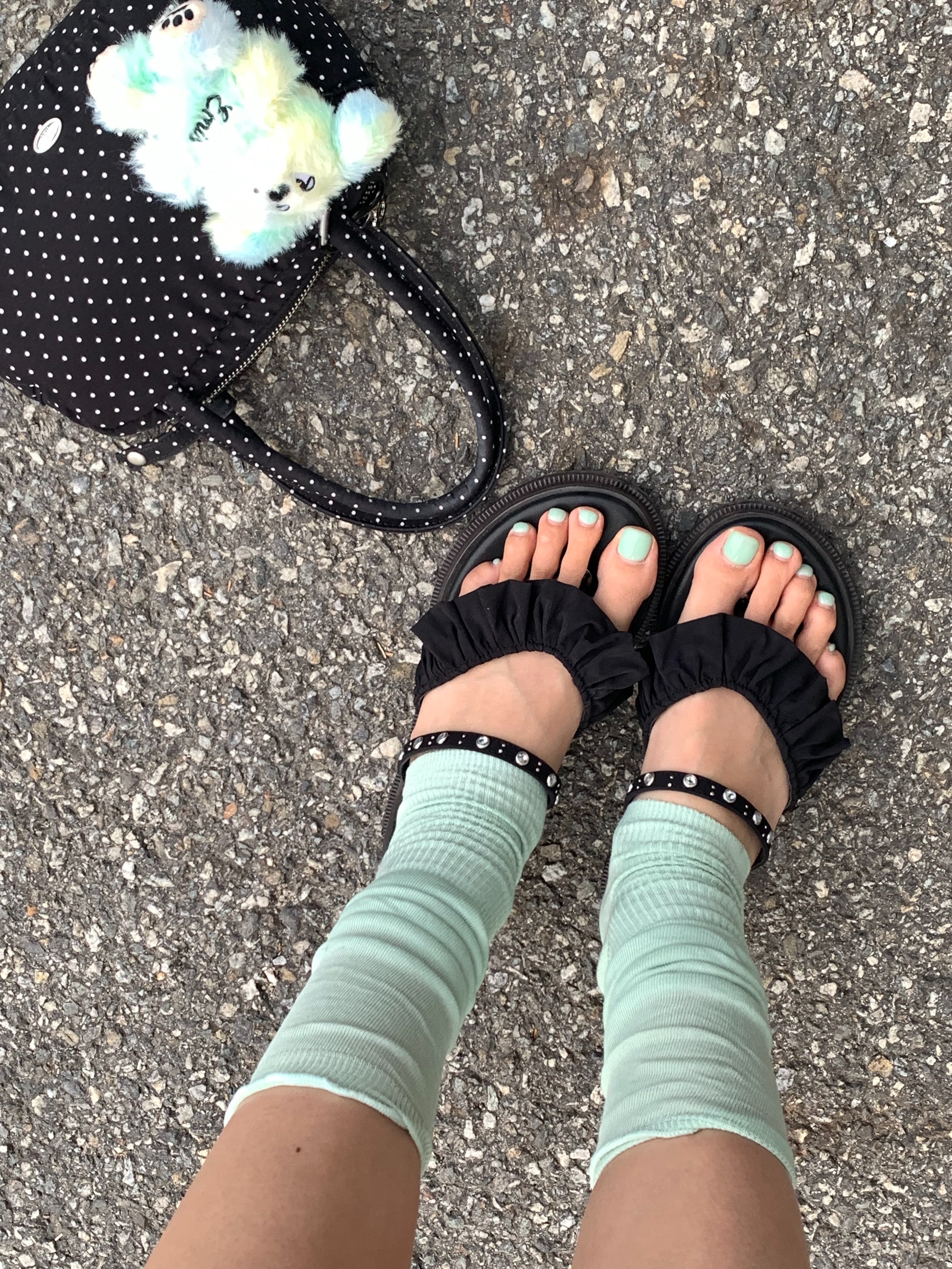 Suecomma Bonnie Ruffle jewelry flip-flop