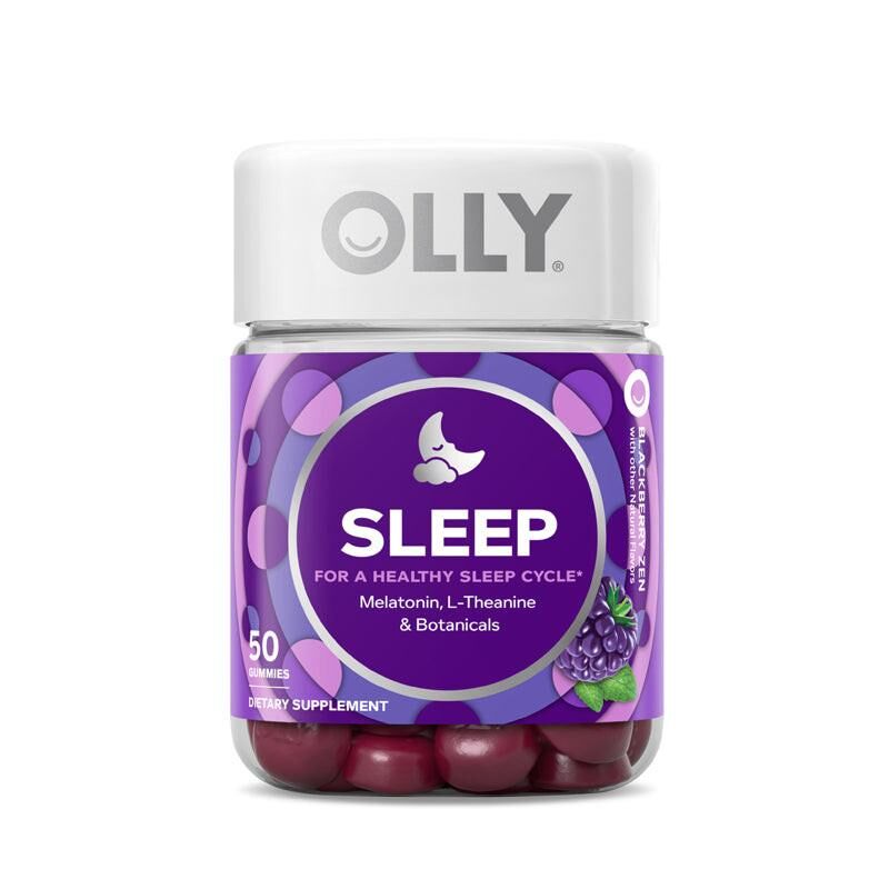 萬寧版 OLLY Sleep Gummy 安神助眠營養補充軟糖 50粒｜放鬆及肌肉功能｜鎂質｜成年人