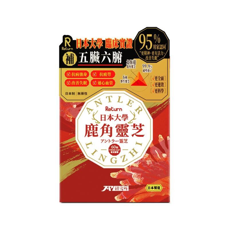 萬寧版 Return 日本大學鹿角靈芝 60粒｜能量及紅血球健康｜鐵質｜成年人｜日常營養補充｜澳洲保健品